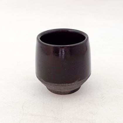 Vaso Agular 12oz-Negro Mate y Engobe Negro