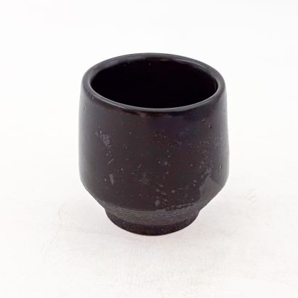 Vaso Angular 10oz-Negro Mate y Engobe Negro