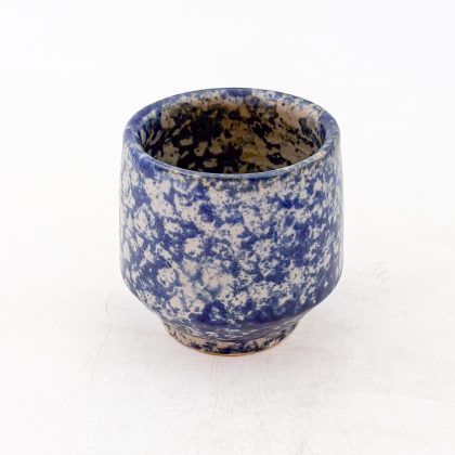 Vaso Angular 10oz-Blanco Acuarela Azul