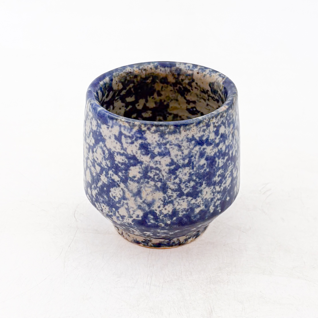 Vaso Angular 10oz-Blanco Acuarela Azul