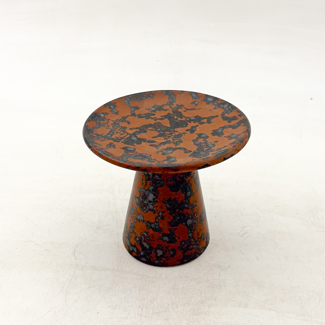 Plato Pedestal 11x9cm-Cafe Con Negro Lumbre