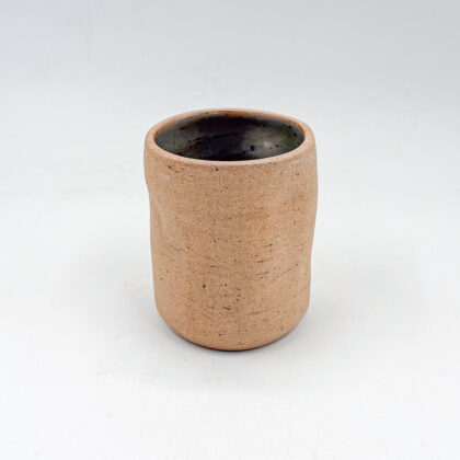 Vaso Recto Irregular 10oz-Pasta Oxido Interior Natural Brillante