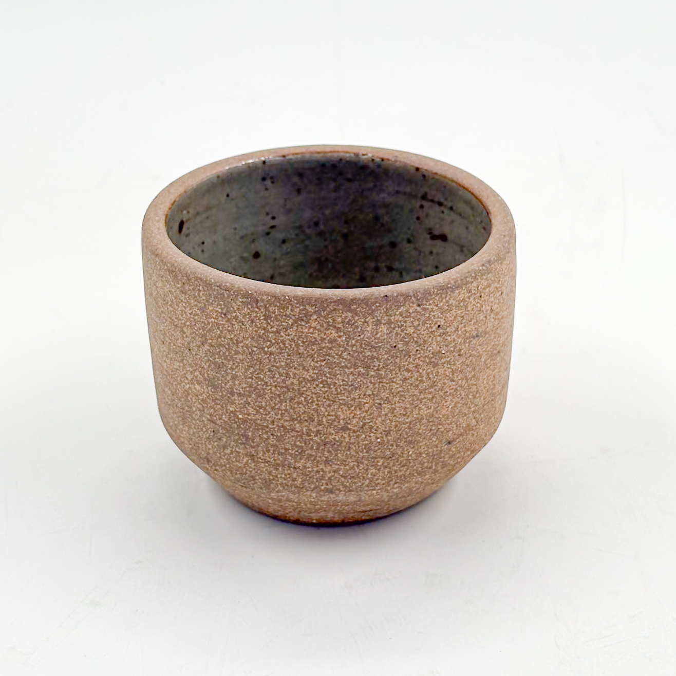 Vaso Recto con Pata 4oz-Pasta Oxido Interior Natural Brillante