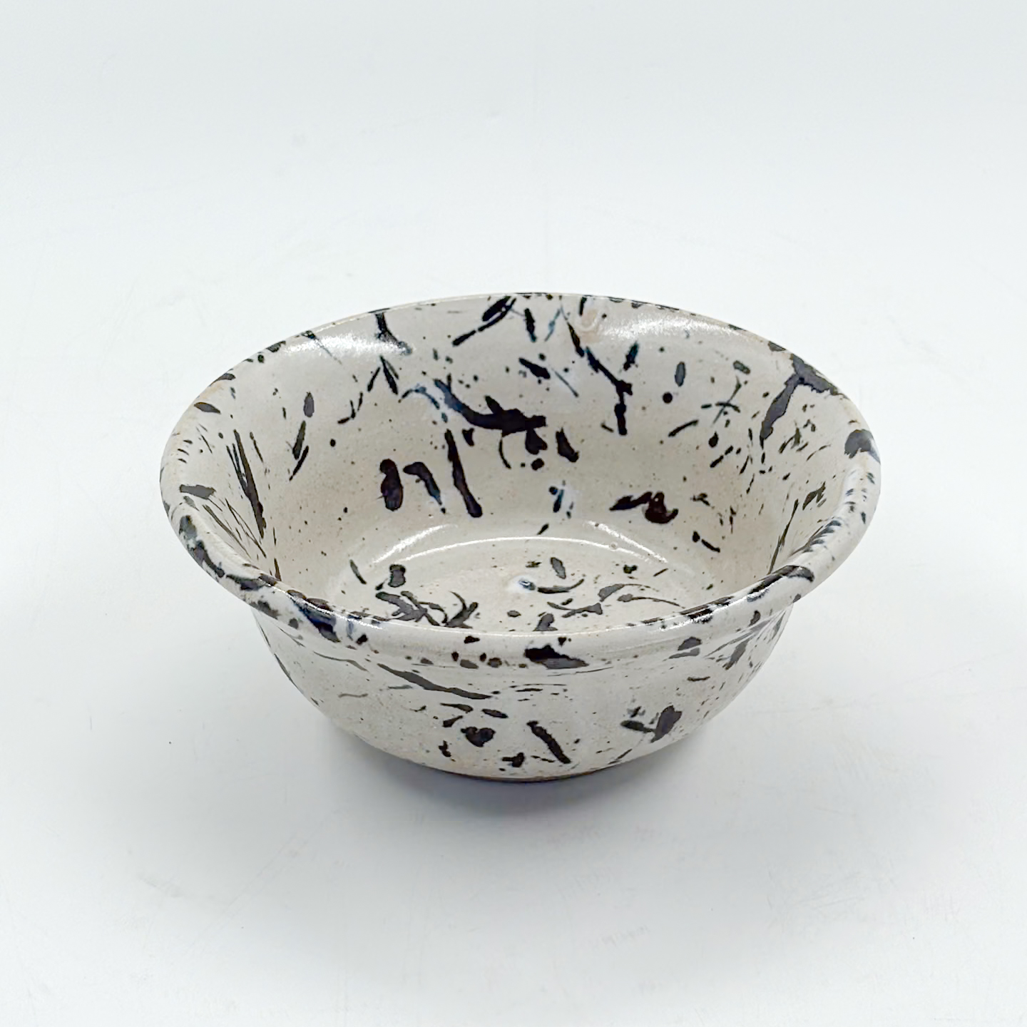 Tazon Japones 13x5cm-Blanco Manchas Lumbre