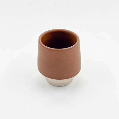 Vaso Angular 6oz-Cafe Mate mitad Pasta Natural