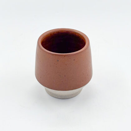 Vaso Angular 12oz-Cafe Mate mitad Pasta Natural