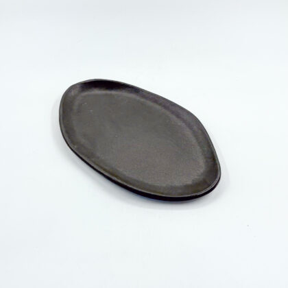Charola Irregular 30x18cm-Negro Mate