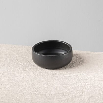 Tazón Boleado 16x6cm-Negro Mate