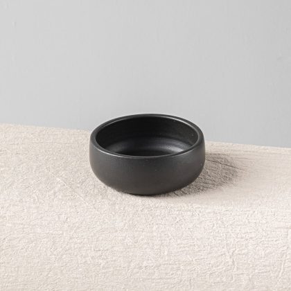 Tazón Boleado 16x6cm-Negro Mate