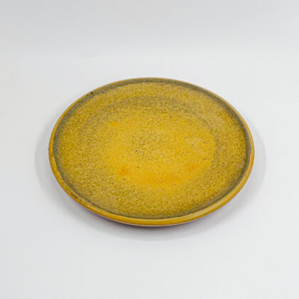 Plato Plano 19cm-Amarillo Mate y Verde