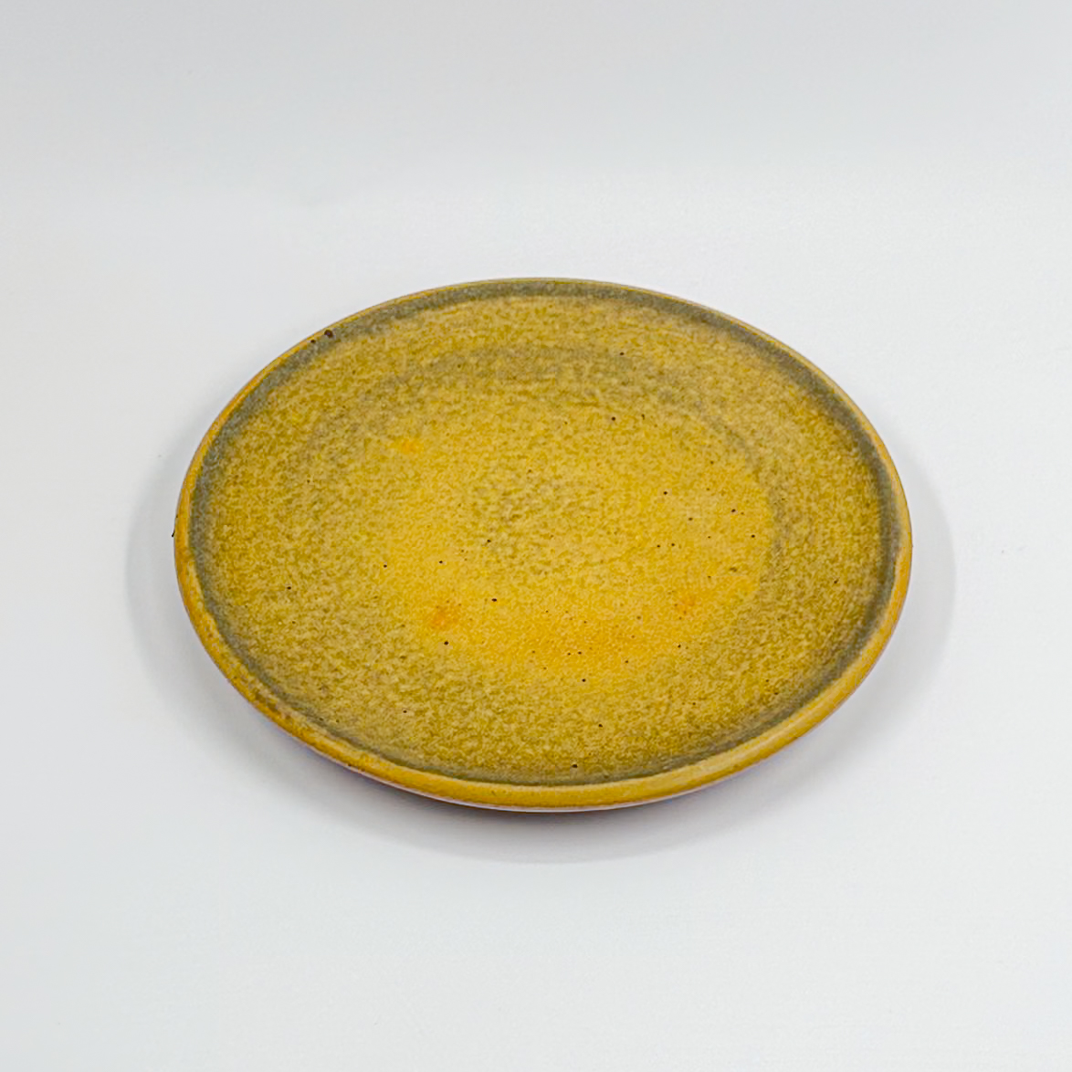 Plato Plano 19cm-Amarillo Mate y Verde