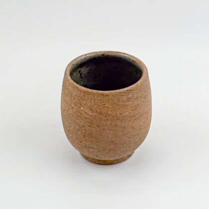 Vaso Oval con Pata 8oz-Pasta Oxido Interior Natural Brillante