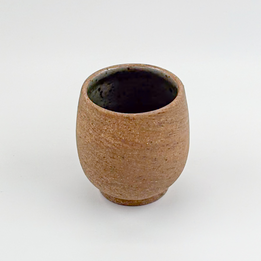 Vaso Oval con Pata 8oz-Pasta Oxido Interior Natural Brillante