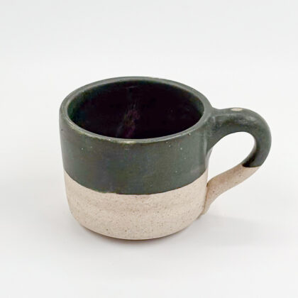 Taza Recta 4oz-Verde Mate mitad Pasta Natural