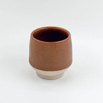 Vaso Angular 14oz-Cafe Mate mitad Pasta Natural