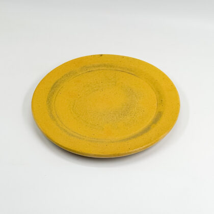 Plato con Orilla 23cm-Amarillo Mate