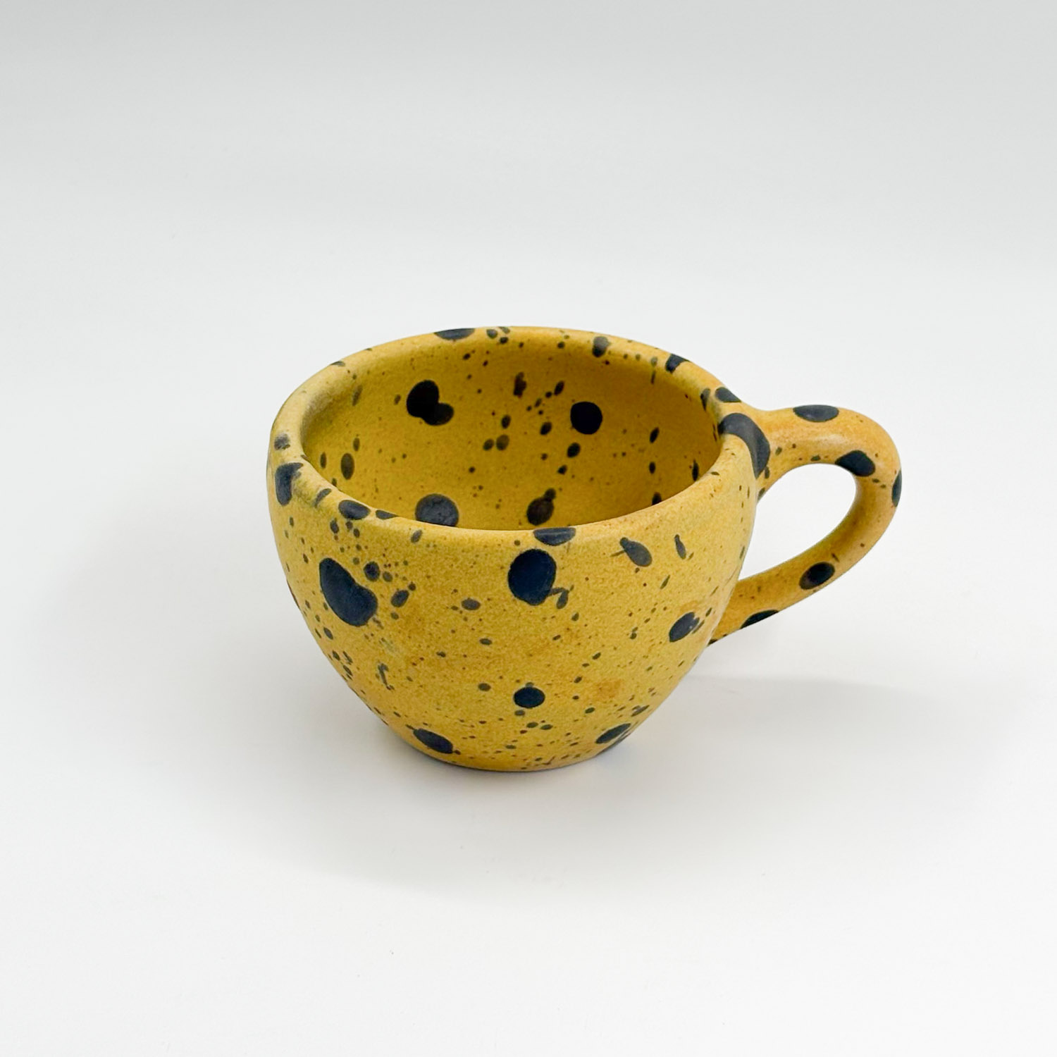 Taza Latte 10oz-Amarillo Jaspeado Negro