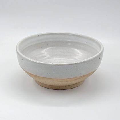 Tazon Angular 21X8cm-Pasta Natural mitad Blanco Satin