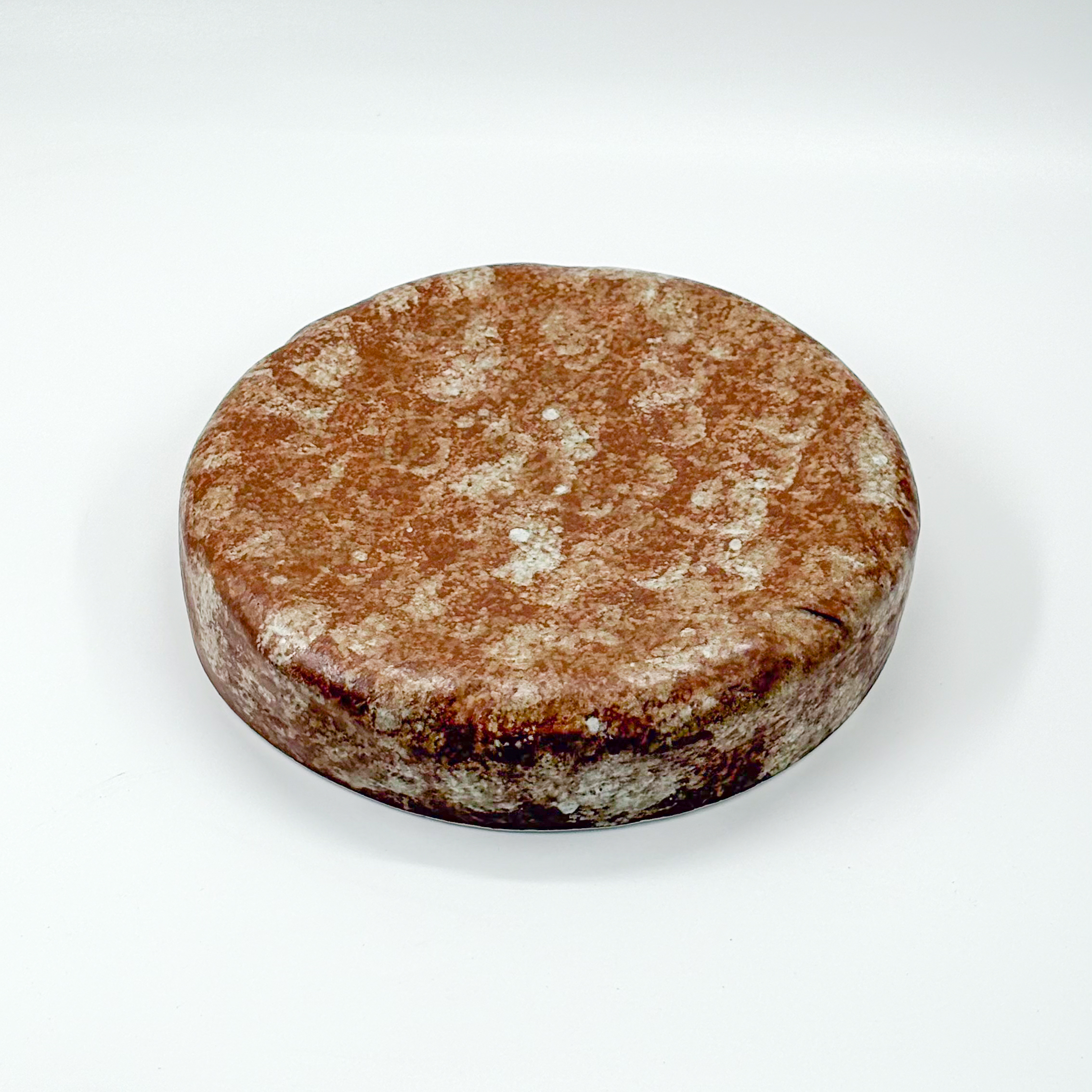 Plato Piedra 24cm-Blanco Satin con Cafe Mate