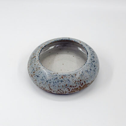 Plato Borde Curvo 14x4cm-Azul Mineral