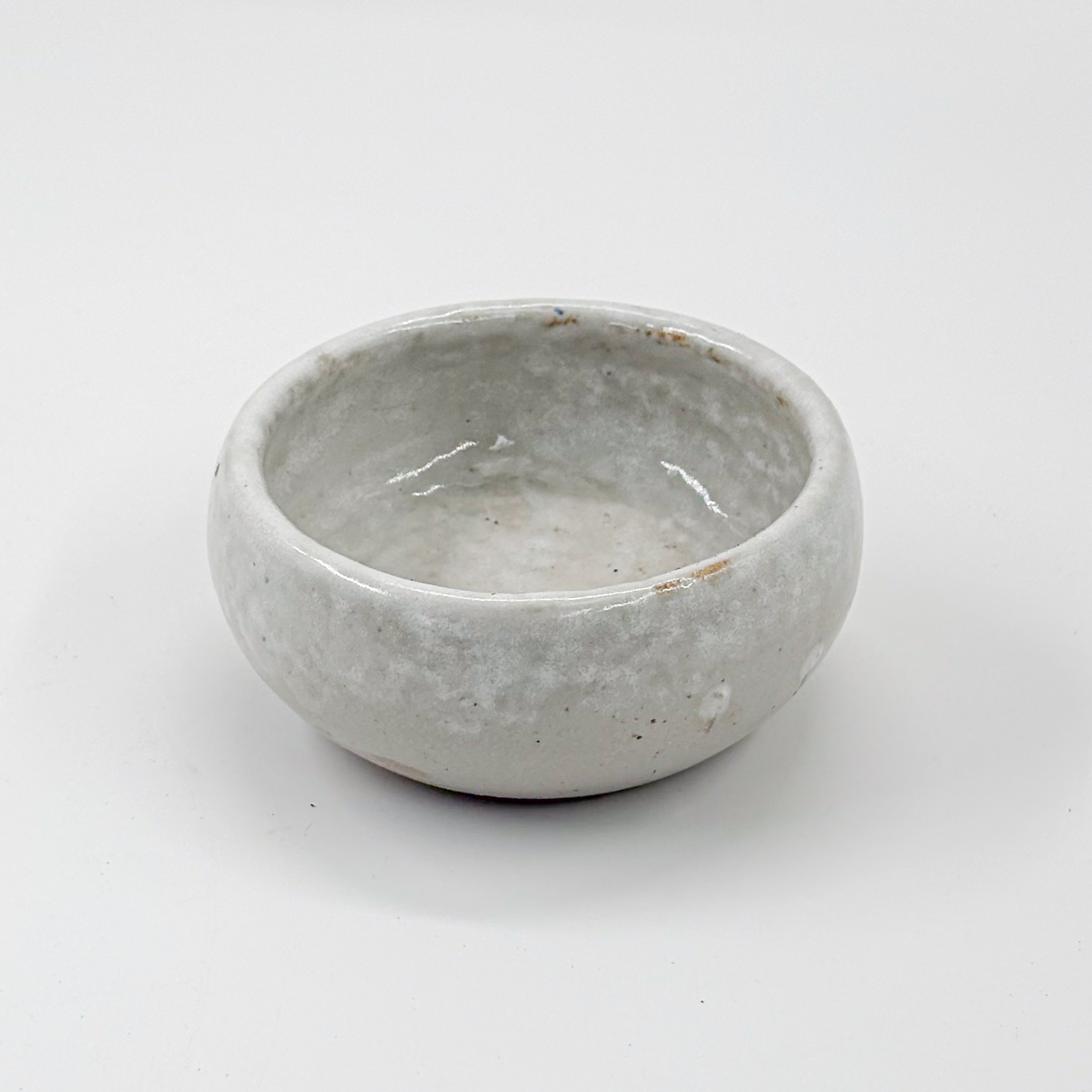 Ramequin Borde Curvo 10x5cm-Blanco Satin con Textura