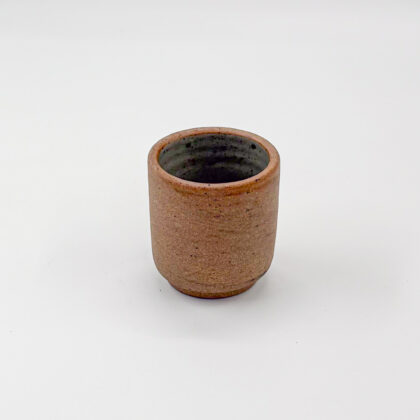 Vaso Boleado con Pata 4oz-Pasta Oxido Interior Natural Brillante