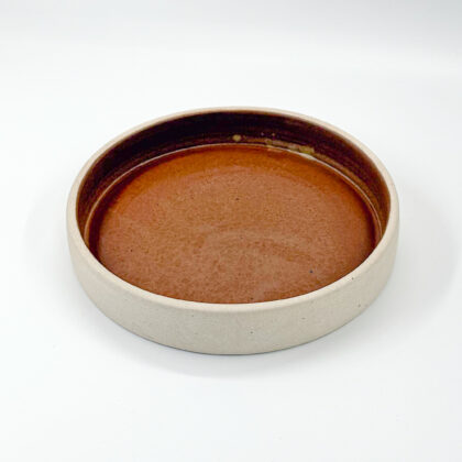 Plato Borde Recto 22x4cm-Pasta Natural Interior Cafe