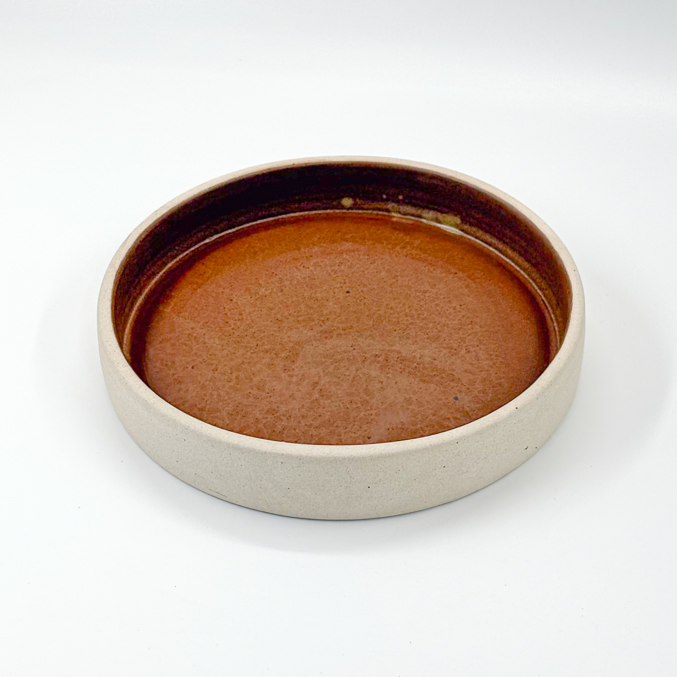 Plato Borde Recto 22x4cm-Pasta Natural Interior Cafe