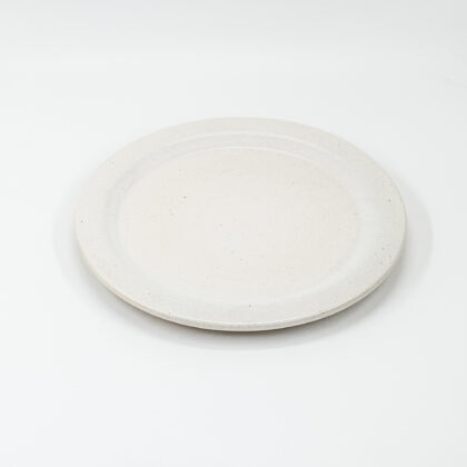 Plato Plano con Borde 23cm-Blanco Semi Brillante