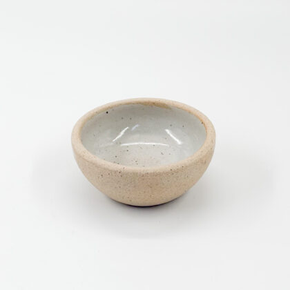 Ramequin Cuenco 8x4cm-Pasta Natural Interior Blanco Satin