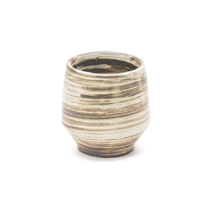 Vaso Angular 10oz-Cortado Blanco y Café