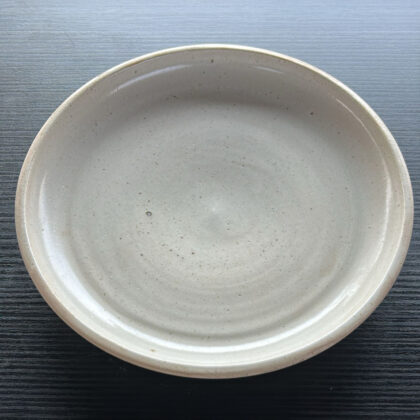 Plato Coupe 27x4cm-Pasta Natural interior Blanco Brillante