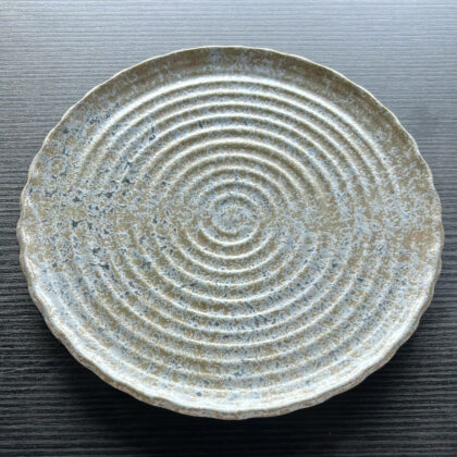 Plato Plano con Olanes 27cm-Azul Mineral