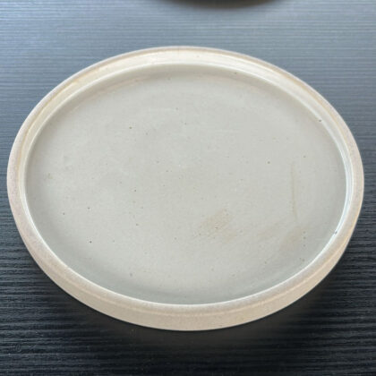 Plato con Borde 21cm-Pasta Natural Interior Blanco Satin