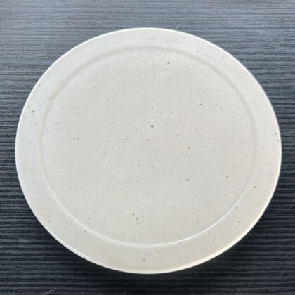 Plato Plano con Cenefa 23cm-Blanco Semi Brillante