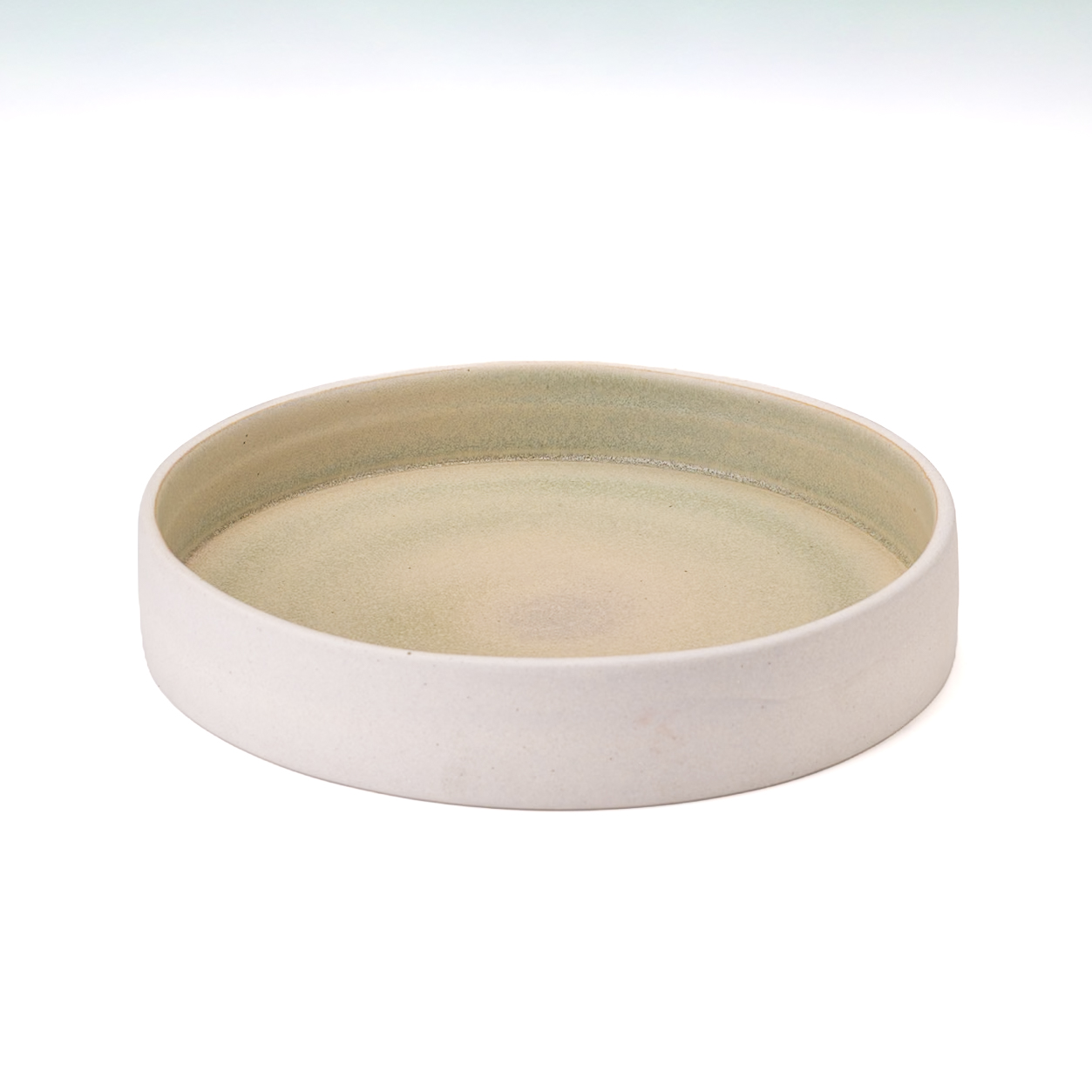Plato Borde Recto 22x4cm-Verde Max