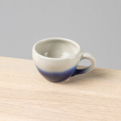 Taza Latte 12oz-Blanco Degrado Azul