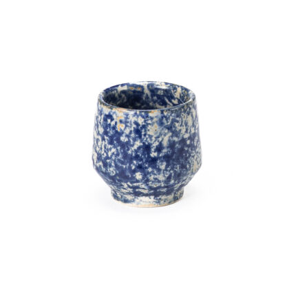 Vaso Angular 10oz-Blanco Acuarela Azul