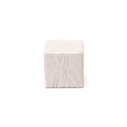 Cubo Pedestal 9x9cm-Blanco Satin