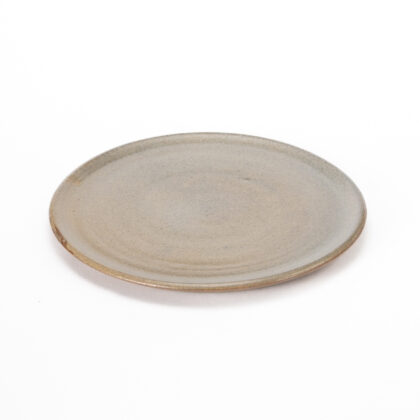 Plato Plano 27cm-Pasta con Barro Natural Brillante