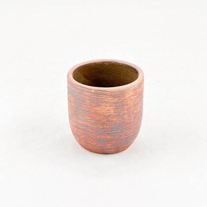 Vaso Boleado 8oz-Tallado Oxido interior Cafe