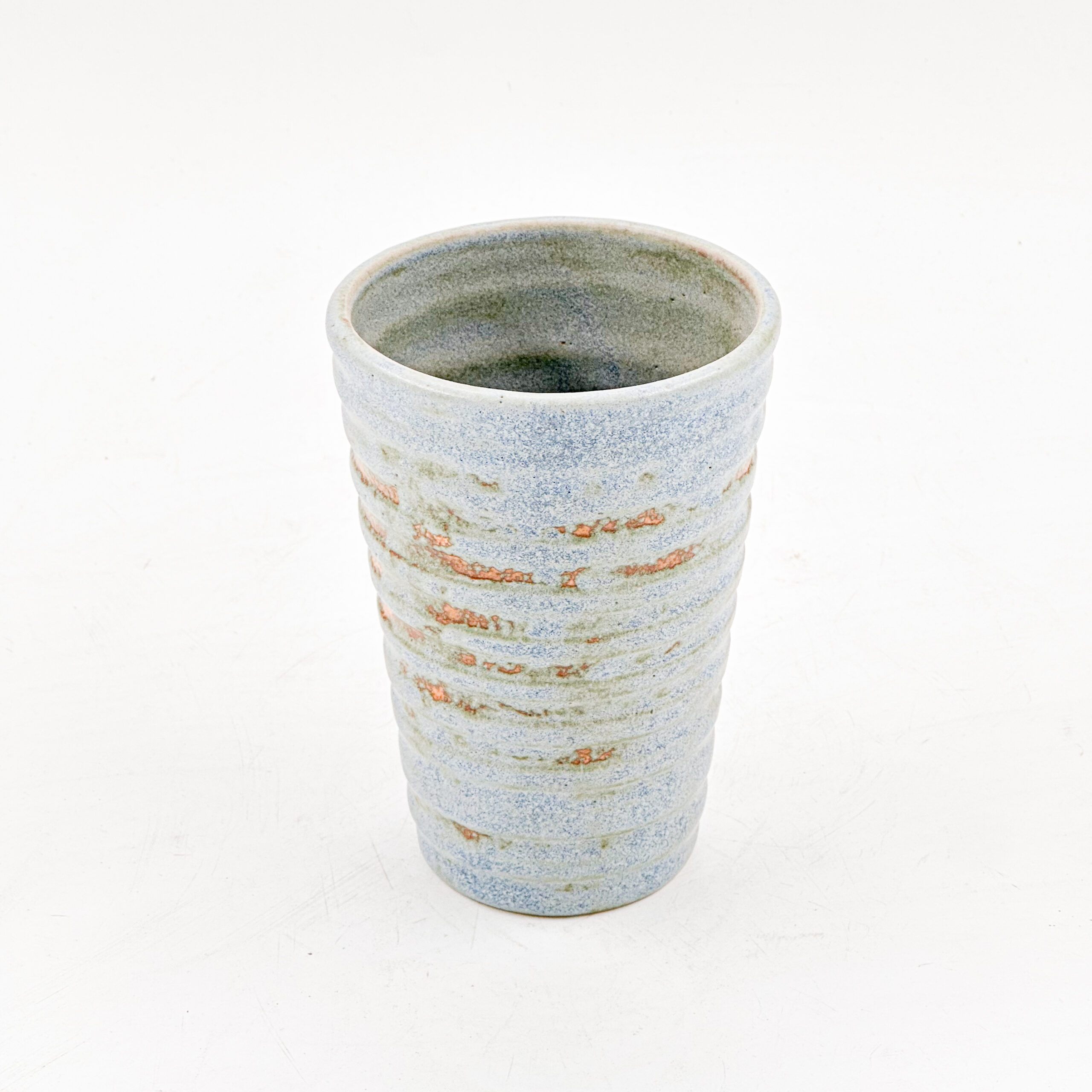 Vaso Conico Rayado 16oz-Azul Mineral