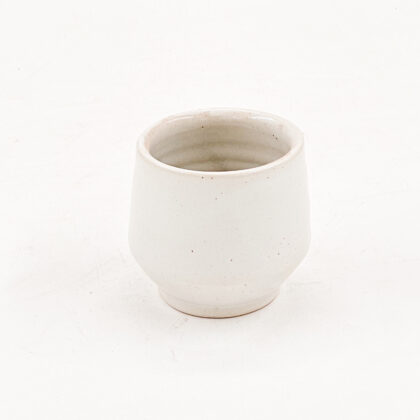 Vaso Angular 10oz-Blanco Semi Brillante