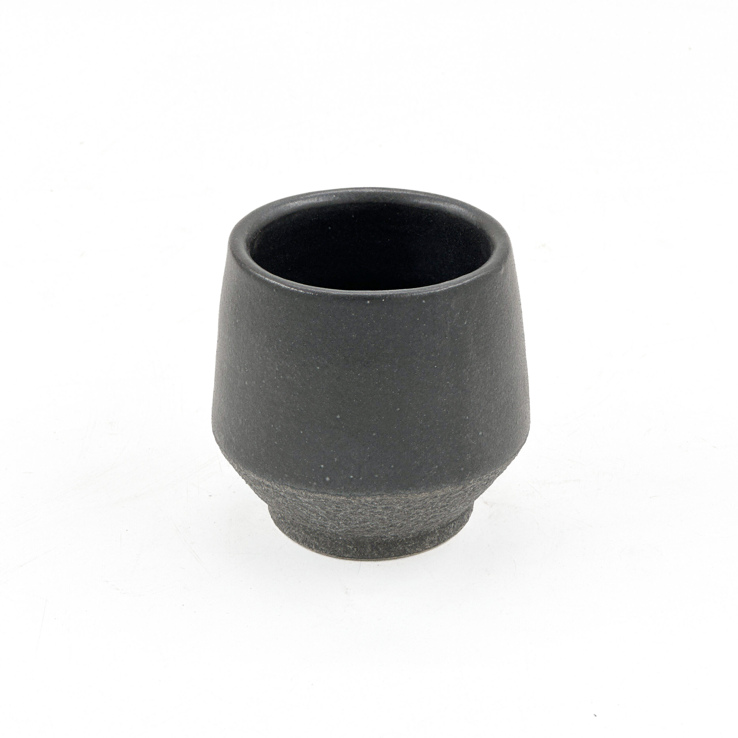 Vaso Angular 10oz-Negro Mate y Engobe Negro