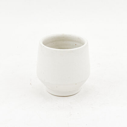 Vaso Angular 8oz-Blanco Satin