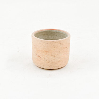 Vaso Recto 6oz-Pasta Oxido interior Natural Brillante