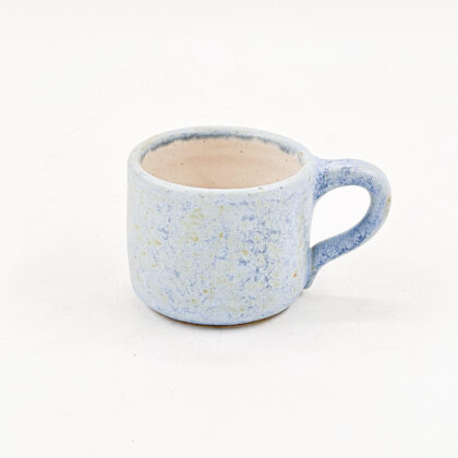 Taza Recta 7oz-Azul Mineral interior Blanco Satin
