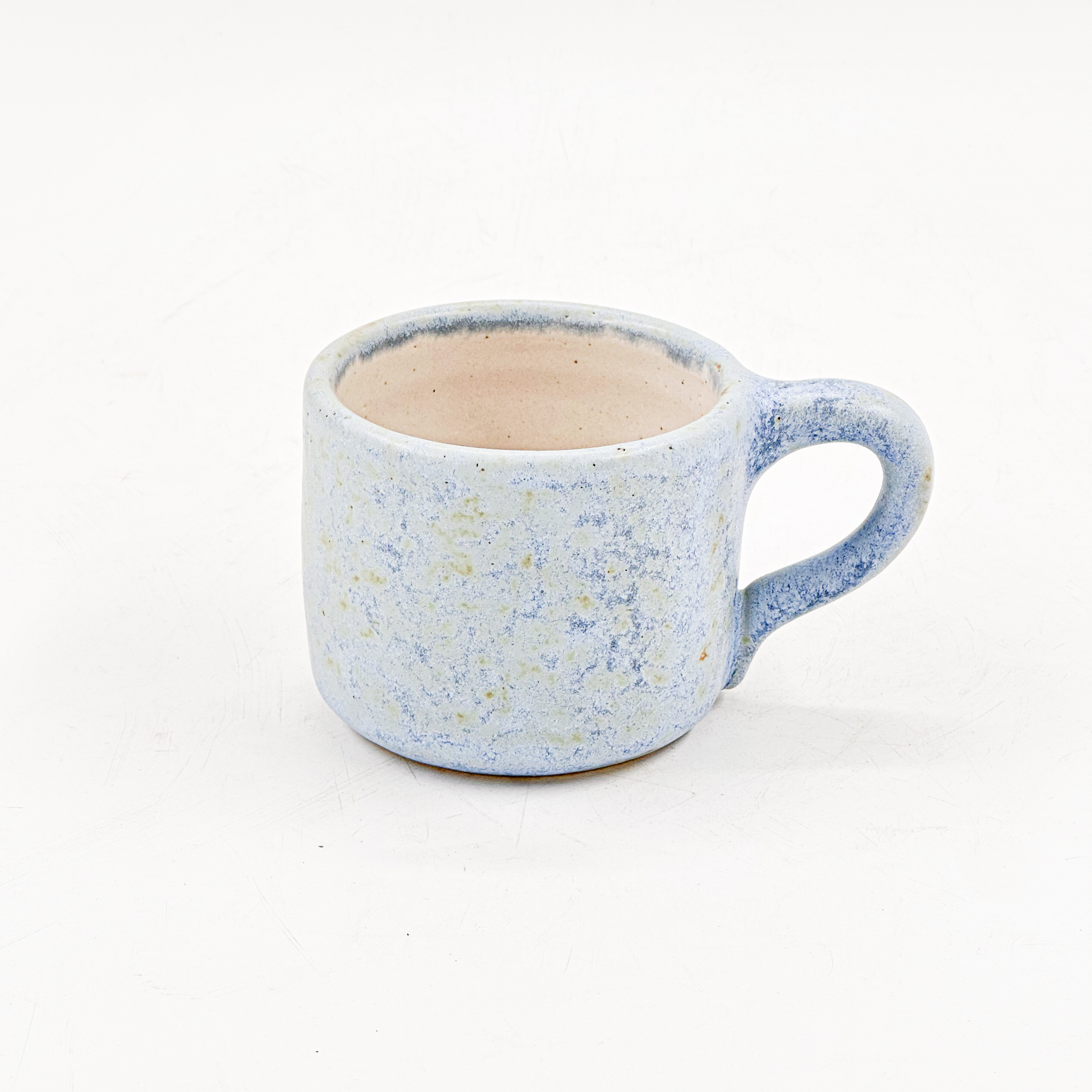 Taza Recta 7oz-Azul Mineral interior Blanco Satin