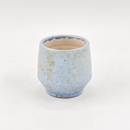 Vaso Angular 10oz-Azul Mineral interior Blanco Satin