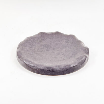 Plato Piedra 22x3cm-Negro Lumbre